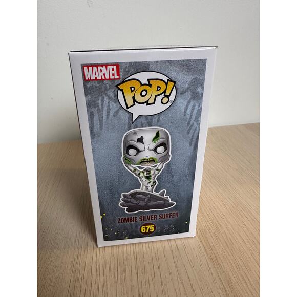 Marvel Zombie Silver Surfer Funko Pop 675 Hot Topic - NEW